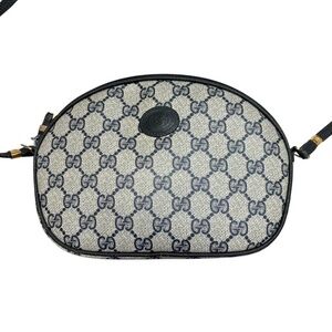 Gucci vintage blue GG monogram crossbody bag
